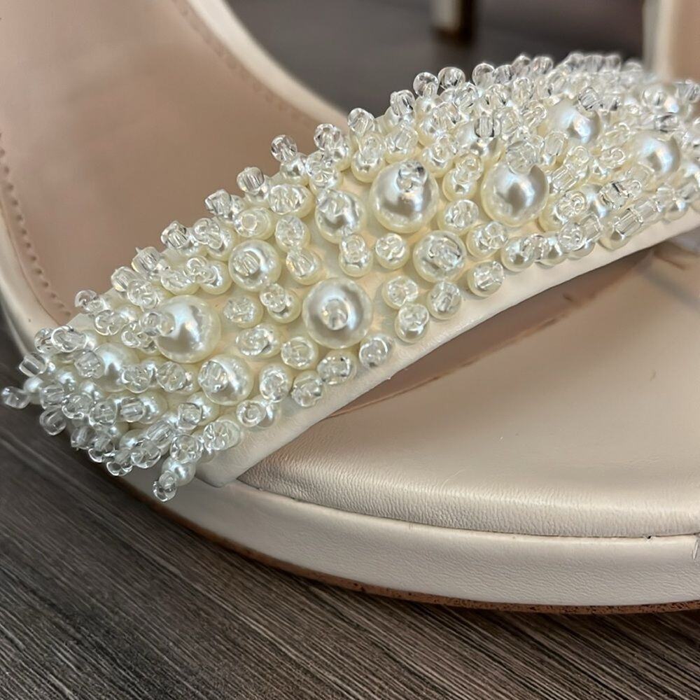 Sam Edelman Jade Pearla Embellished Women's High Heel Sandals Size 9.5 - Picture 4 of 9